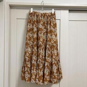 Uniqlo Paul & Joe Floral Tiered Skirt M with Lining Excellent Condition